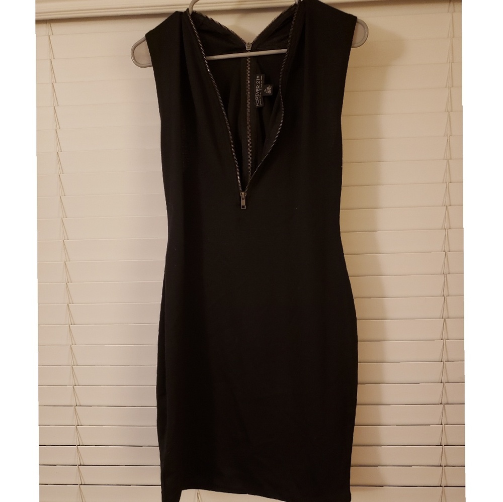 Black zippered dress